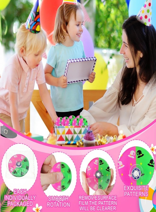 Sotiff 24 Pcs Witch Fidget Spinners Bulk, Mini Fidget Toys, Pink and Green Witch Birthday Party Favors, Goodie Bags Stuffers, Party Games, Rewards Carnival Prizes - Image 3