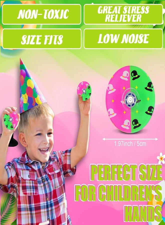 Sotiff 24 Pcs Witch Fidget Spinners Bulk, Mini Fidget Toys, Pink and Green Witch Birthday Party Favors, Goodie Bags Stuffers, Party Games, Rewards Carnival Prizes - Image 2
