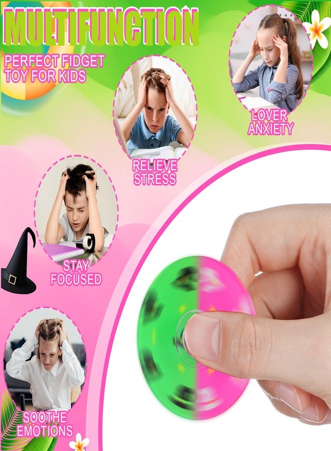 Sotiff 24 Pcs Witch Fidget Spinners Bulk, Mini Fidget Toys, Pink and Green Witch Birthday Party Favors, Goodie Bags Stuffers, Party Games, Rewards Carnival Prizes - Image 4