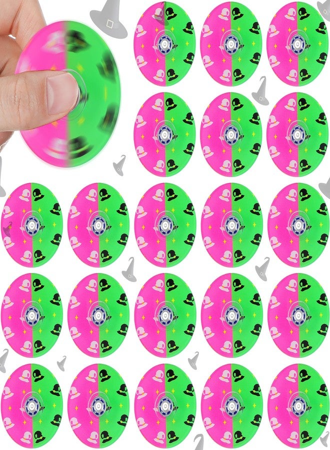 Sotiff 24 Pcs Witch Fidget Spinners Bulk, Mini Fidget Toys, Pink and Green Witch Birthday Party Favors, Goodie Bags Stuffers, Party Games, Rewards Carnival Prizes - Image 1