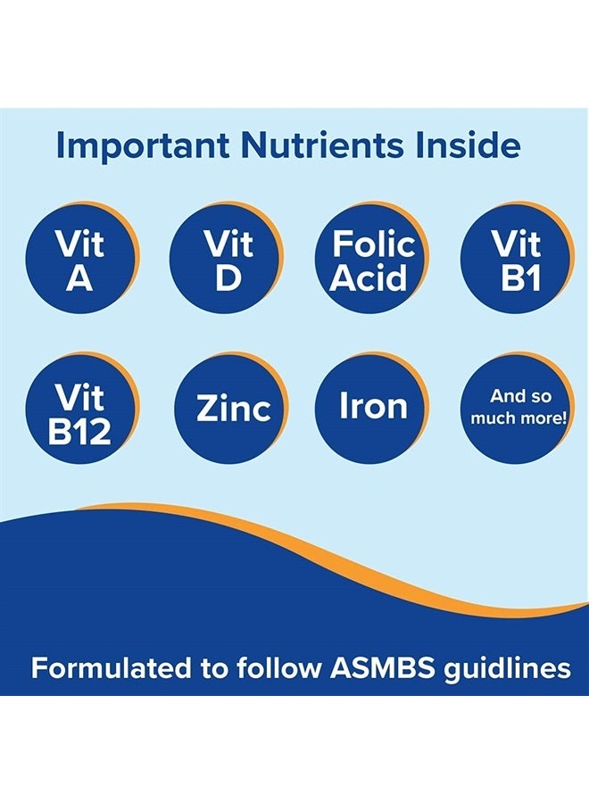 Bariatric Fusion فيتامينات متعددة للمرضى الذين خضعوا لجراحة السمنة مع الحديد | كبسولة سهلة البلع | فيتامين للمرضى الذين خضعوا لجراحة السمنة | تحويل مسار المعدة واستئصال المعدة بالمنظار | 30 حبة | إمداد لشهر واحد - Image 5