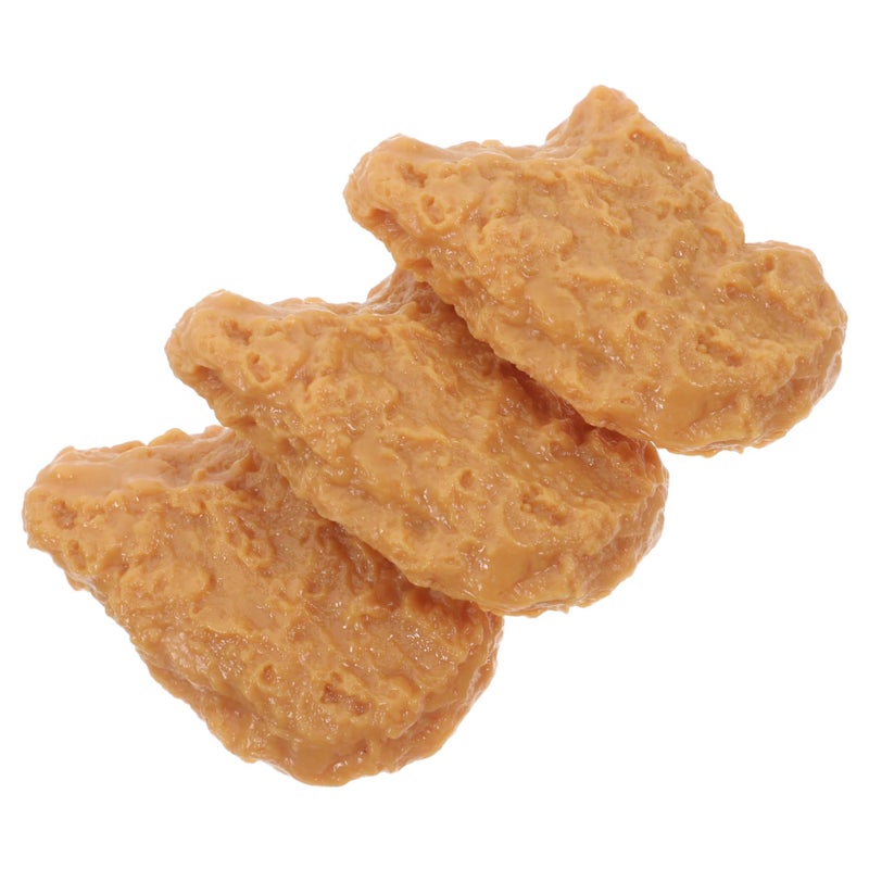 3Pcs Realistic Artificial Chicken Food Props Simulation Models for Kitchen Display - Image 2