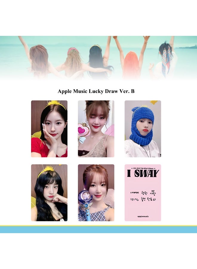 NIBEMINENT 5 Pcs Kpop（G)I-DLE I SWAY Lomo Cards Card For Fans Collection Gifts - Image 1
