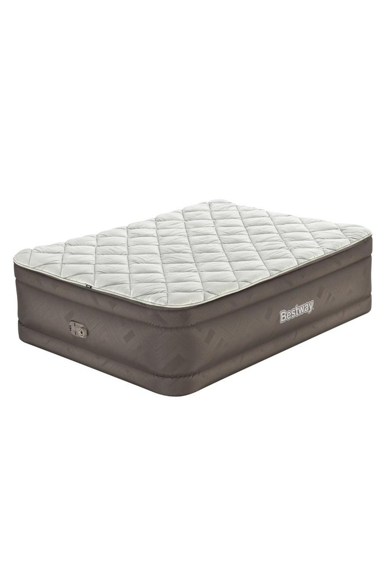 Bestway Bestway Airbed Queen Size Built-In AC Pump 203x152x51cm | Air Mattress | Inflatable Mattress | Air Bed For Indoor and Outdoor Camping - Image 1