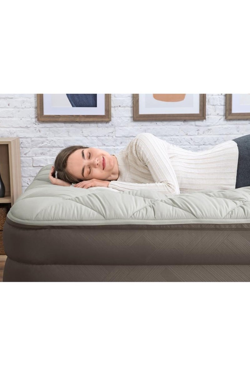 Bestway Bestway Airbed Queen Size Built-In AC Pump 203x152x51cm | Air Mattress | Inflatable Mattress | Air Bed For Indoor and Outdoor Camping - Image 4