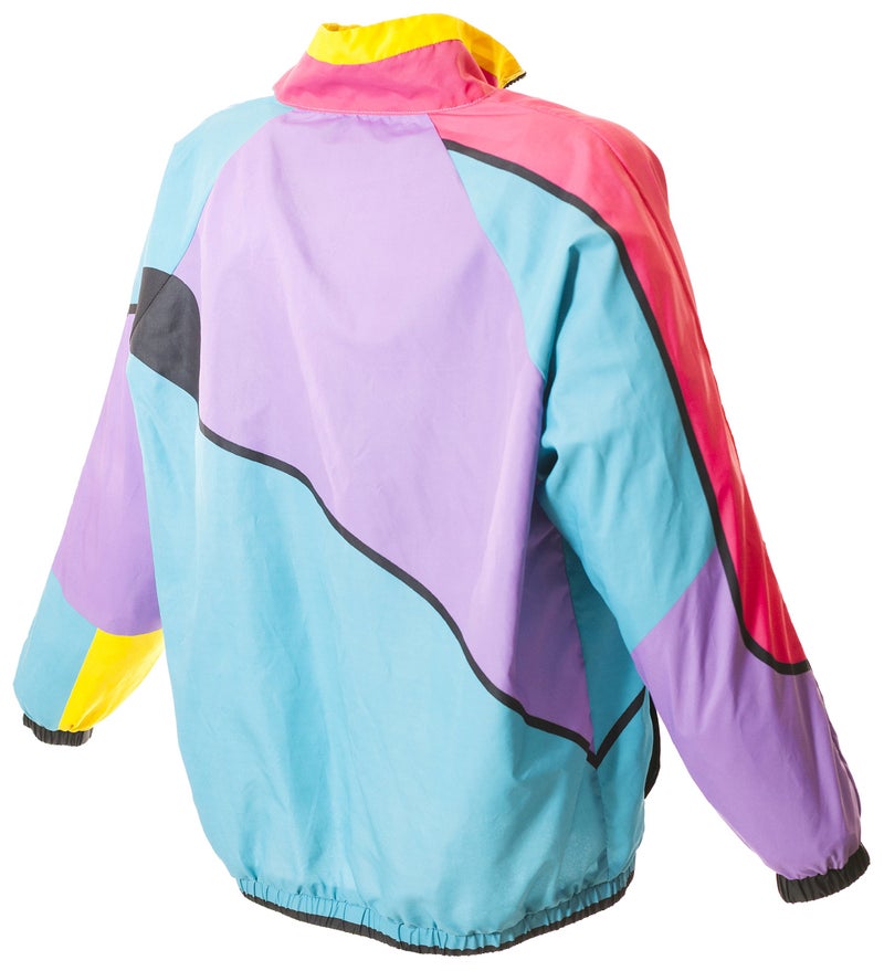 Funny Guy Mugs Gnarly 80s & 90s Retro Neon Windbreaker, Medium - Image 4