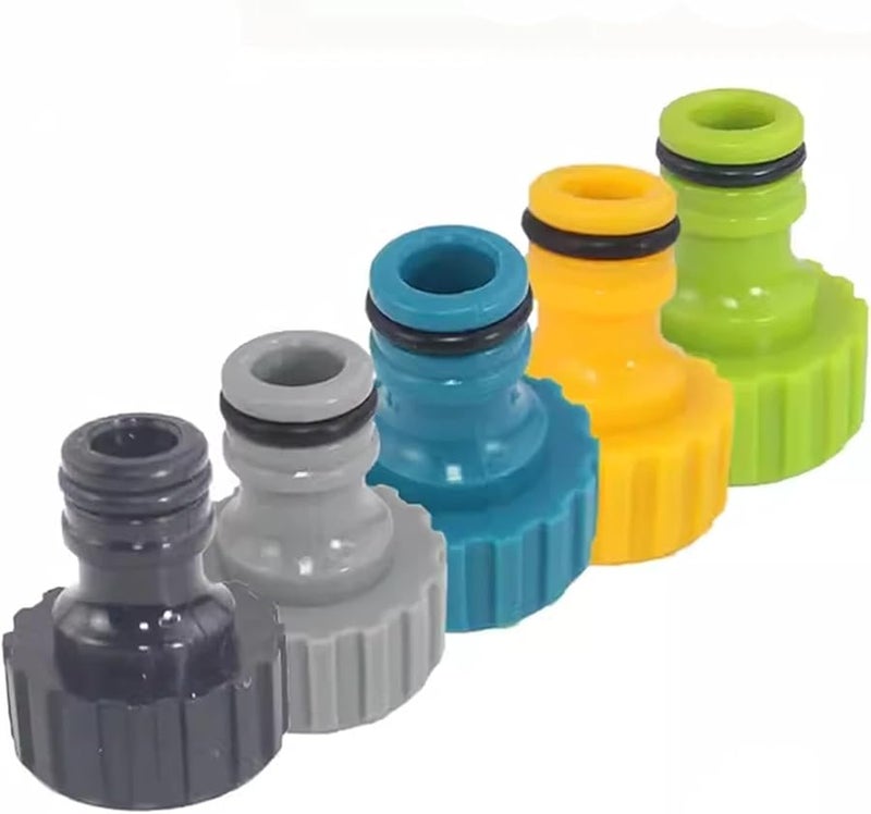 محول توصيل سريع للخرطوم الأصفر 20 قطعة 3 4 بوصة ملحقات أنابيب الحديقة لغسيل السيارات والري - Image 1