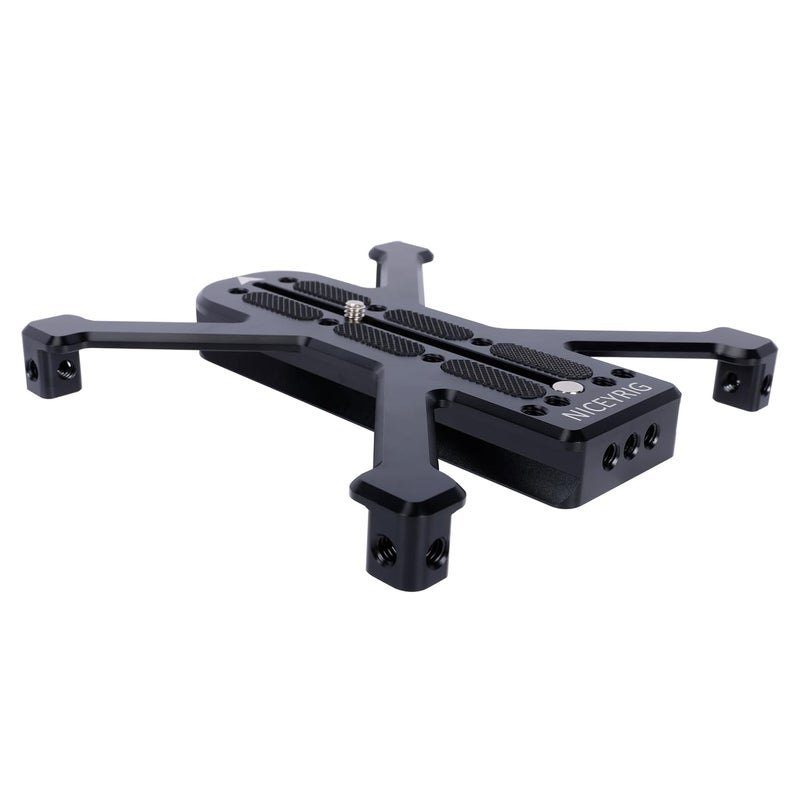NICEYRIG Quick Release Plate for Manfrotto 500/501/577/701 with Four-feet Stand Support Applicable for Large Heavy DSLR Camera, Camcorder - 561 - Image 4