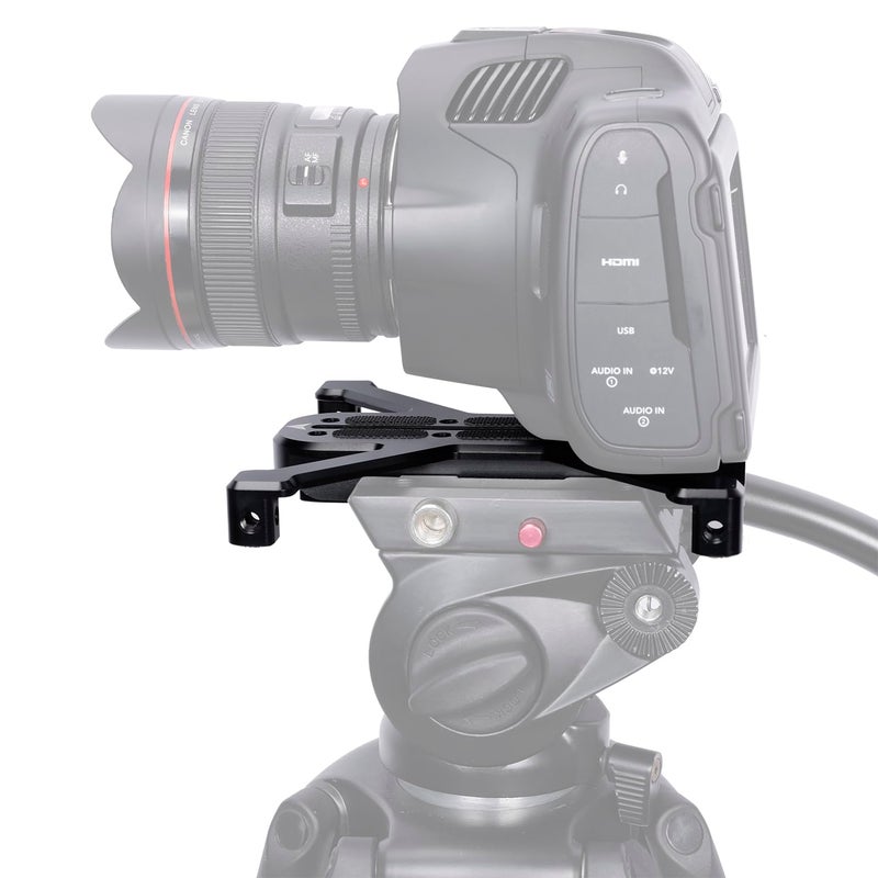NICEYRIG Quick Release Plate for Manfrotto 500/501/577/701 with Four-feet Stand Support Applicable for Large Heavy DSLR Camera, Camcorder - 561 - Image 2