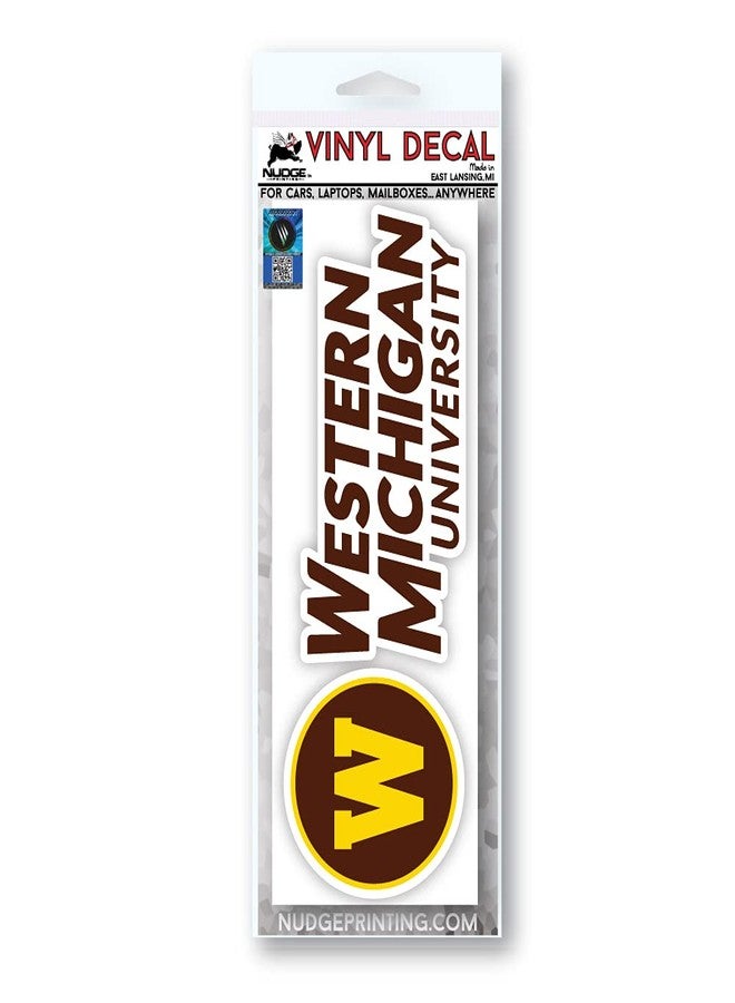 Nudge Printing Officially Licensed Script Style Collegiate Car Decals and Bumper Stickers (Western Michigan University) - Image 2