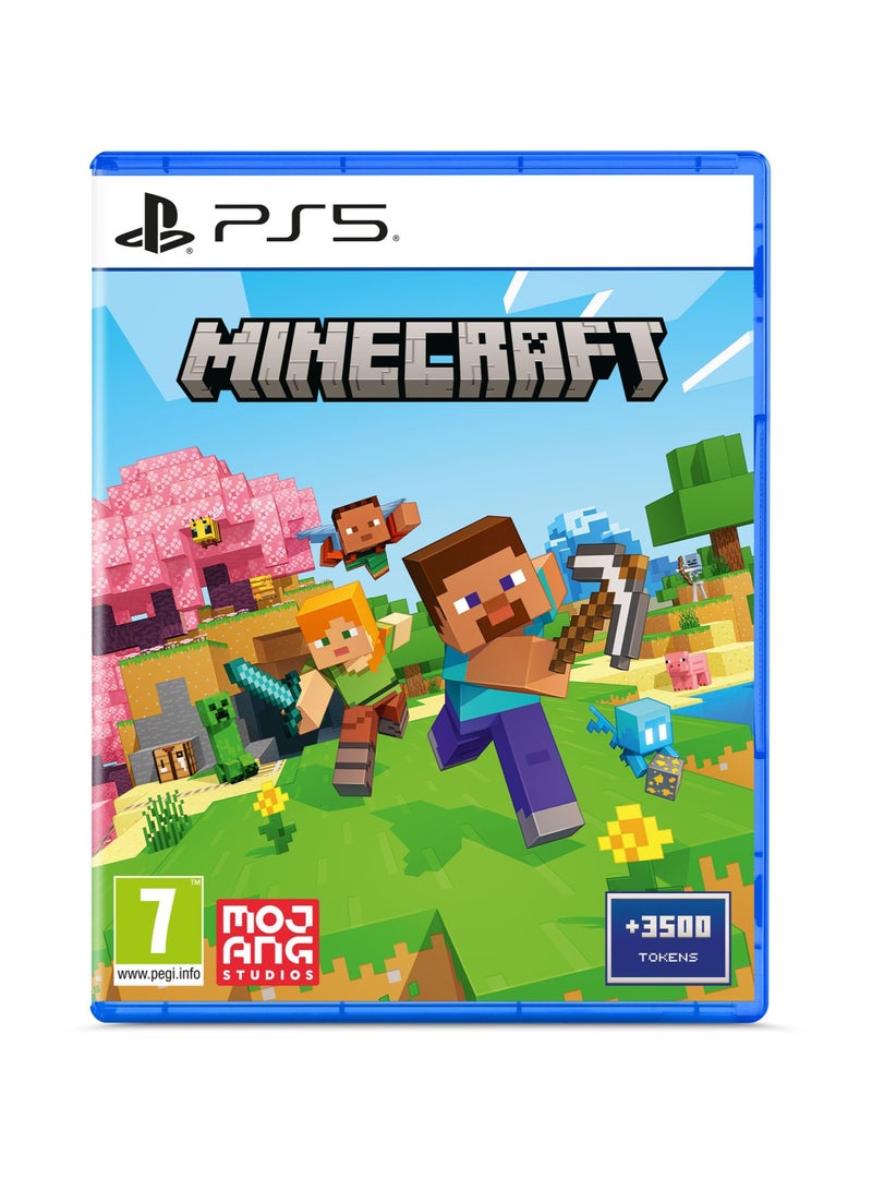 MOJANG STUDIOS Minecraft PS5 Game - Open World Crafting & Building Sandbox Adventure, Family Friendly