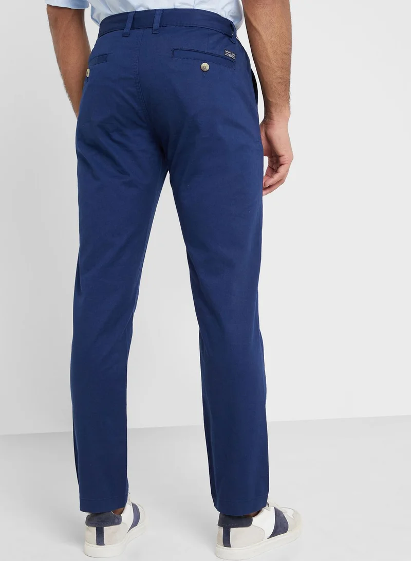 توماس سكوت Thomas Scott Men Comfort Slim Fit Cotton Lycra Chinos