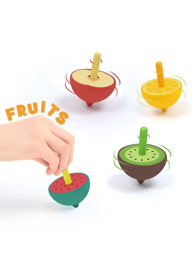 MiDeer Wooden Spinning Top Watermelon – Classic Wooden Baby Spinning Toy, Montessori Sensory Toy for Toddlers, Fine Motor Skill Development Toy for Kids - Image 2