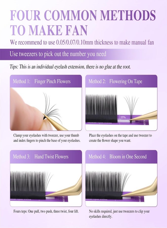 NAGARAKU Individual Eyelash Extensions, Volume & Classic Lashes 5th Generation Soft Natural Beauty Salon Professional Anti-rebound Single Lash Extension Supplies 16 Rows -0.07 C Curl 11mm - Image 5