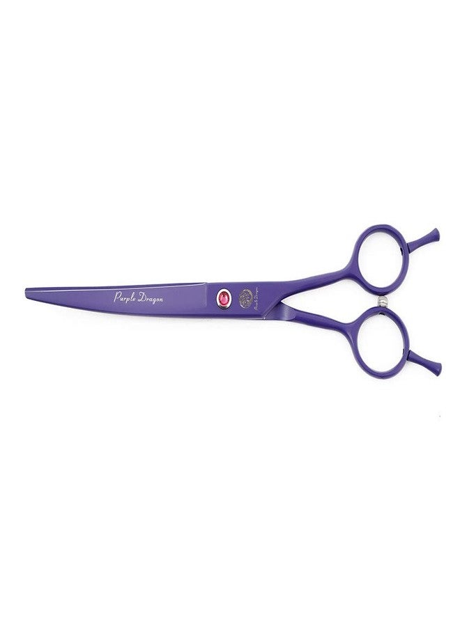 Purple Dragon 7.0 inch Rhinestone Decoration 3PCS Pet Grooming Scissors Dog Hair Cutting & Thinning Shears Set - Image 2