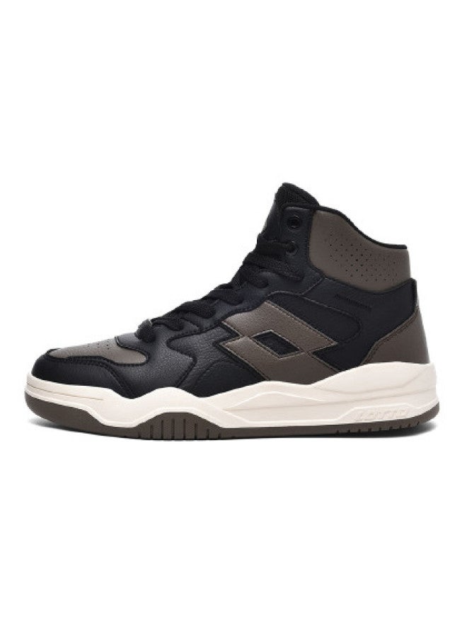 LOTTO Retro High-top Sneakers For Men, Classic And Fashionable Versatile Casual Sports Shoes With Thick Soles For Height Increase And Comfort - Image 1