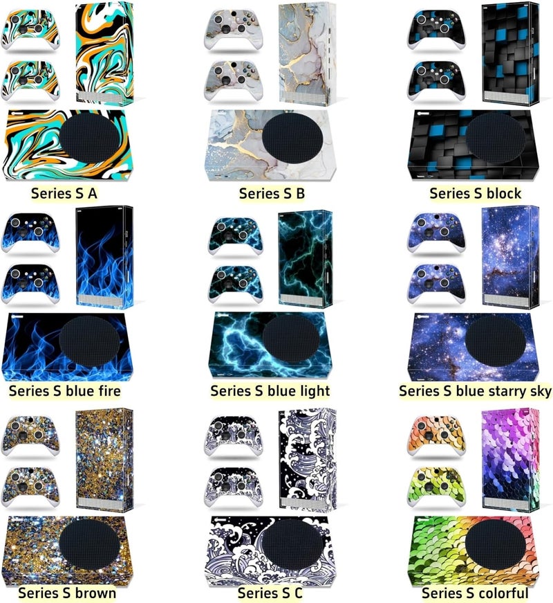 Asokex Xbox Series S Stickers Full Body Vinyl Skin Decal Protective Cover for Microsoft Xbox Series S Console and Controllers (Series S Skull) - Image 4