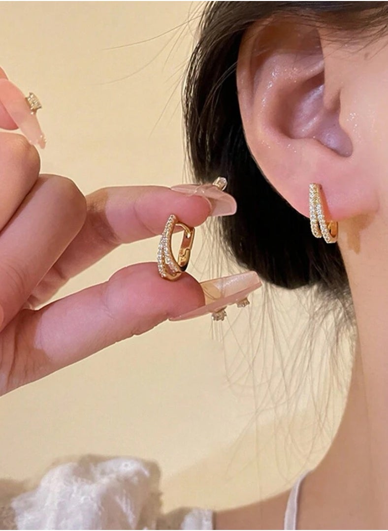 JewelryPalace - 18k Gold Plated Stainless Steel Earring For Women - Image 1