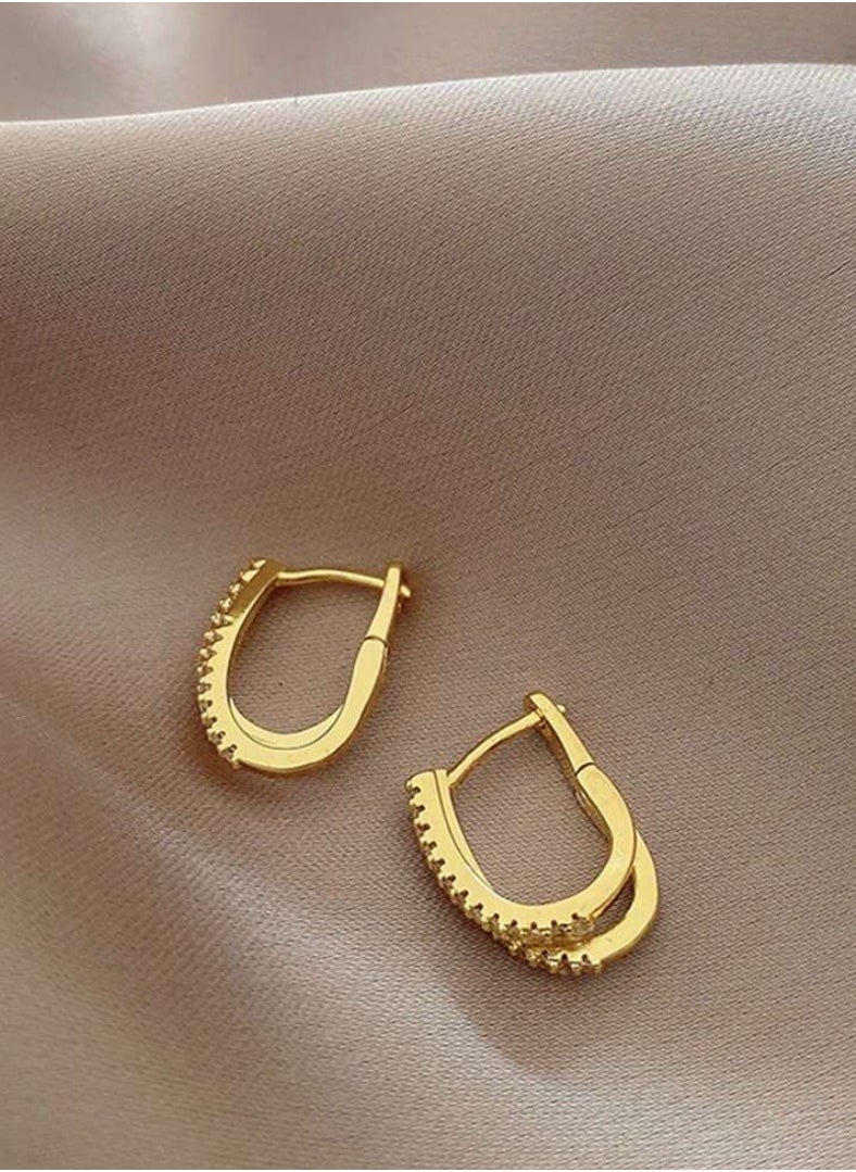 JewelryPalace - 18k Gold Plated Stainless Steel Earring For Women - Image 1