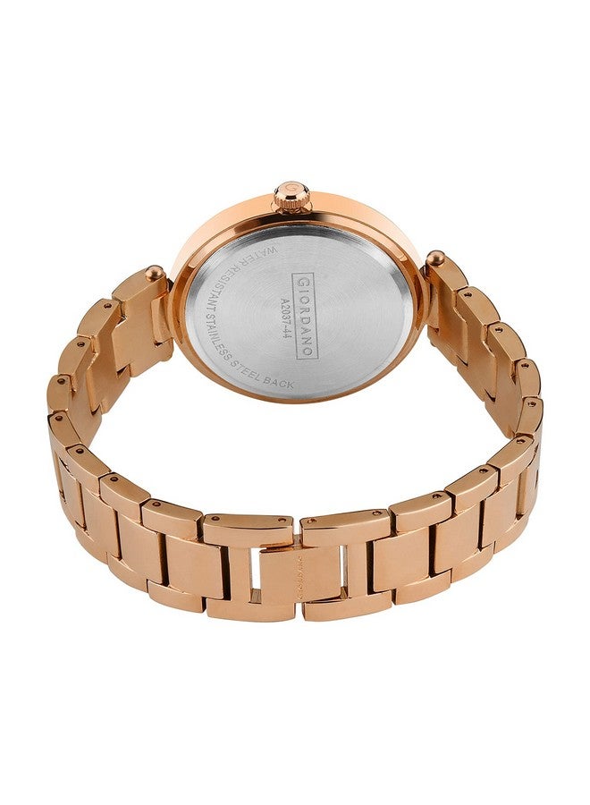 جيوردانو ساعة جيوردانو إليجانزا كوليكشن أنالوج للنساء مع مجموعة متنوعة من الألوان وحزام معدني مرصع بالكريستال لتكمل مظهرك، هدية للنساء - A2037 - Image 5