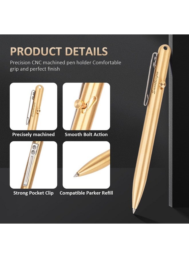 قلم حبر جاف من النحاس الصلب متوافق مع قلم باركر مع مشبك جيب من الفولاذ المقاوم للصدأ لمجموعة هدايا الأعمال لمرضى الارتعاش ومرض باركنسون والتهاب المفاصل (Sp02N) - Image 2