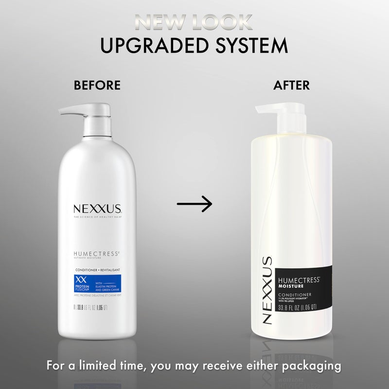Nexxus بلسم نيكسيز هومكتريس المرطب الرطوبة القصوى للشعر الجاف بروتين فيusion مع بروتين الإيلاستين وكافيار أخضر 33.8 أونصة - Image 3