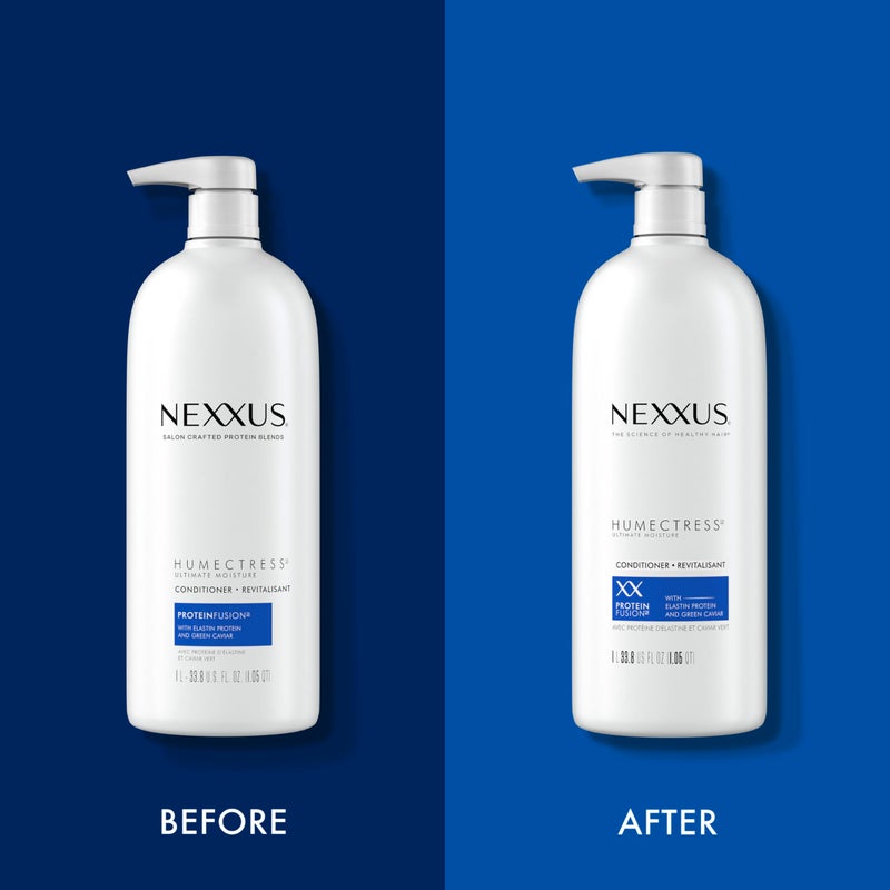 Nexxus بلسم نيكسيز هومكتريس المرطب الرطوبة القصوى للشعر الجاف بروتين فيusion مع بروتين الإيلاستين وكافيار أخضر 33.8 أونصة - Image 4
