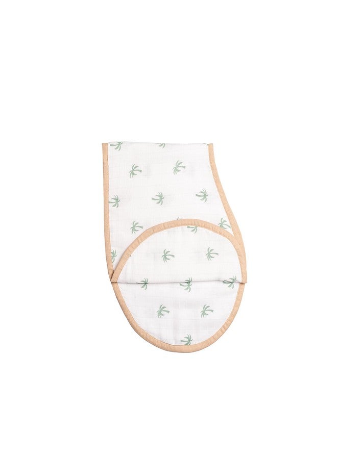 Masilo 100% Organic Muslin Burp Cloth & Bib for Newborn Baby/Ultrasoft Large Reusable Bib/Absorbent & Soft Burp Cloth for Teething Babies (2 x Burp Cloth) - Palm - Image 4