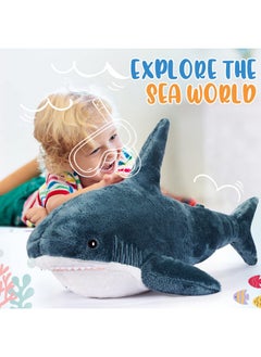 Giant Shark Plush Pillow Large Shark Body Pillow Soft Stuffed Animal Toys Hammerhead Shark Blue Large Stuffed Animals Shark Decor For Men Women Funny Gifts Home Room Party Holiday (23.6 Inch) - pzsku/Z9B05C40603F368281BEDZ/45/_/1692165399/250a08ec-c9f2-494f-9f82-4dacab9f635b