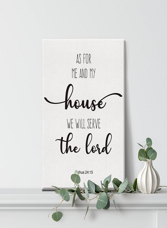 Nvhai Bible Verse Art Wall Decor Joshua 24:15 We Will Serve the Lord Scripture Canvas Painting Prints for Home Dining Room Living Room Decor Framed Artwork Christian Gifts(12x15 Inch) - Image 5