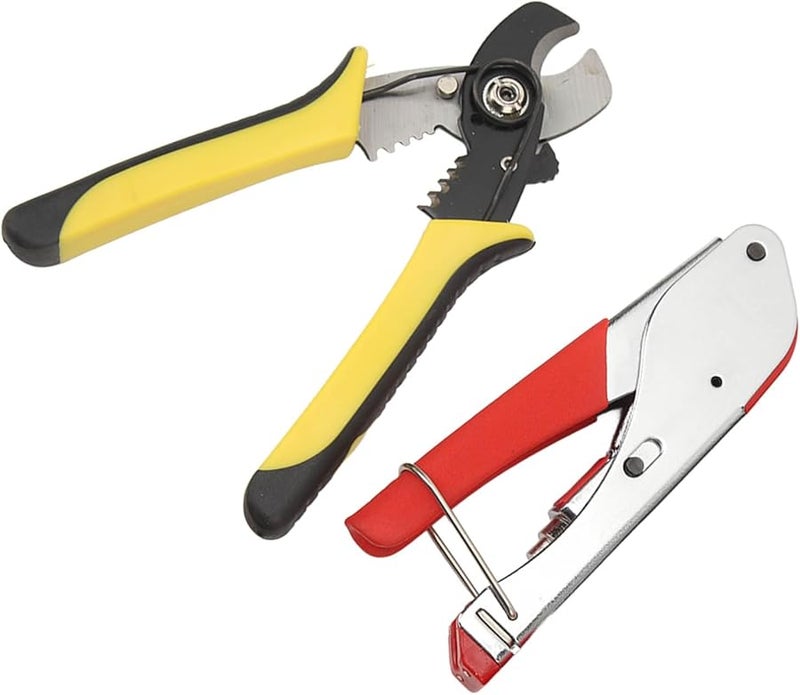 مجموعة أدوات كماشة محورية احترافية مع أداة تقشير لتلفزيون CCTV مودم RG59 RG6 - Image 5