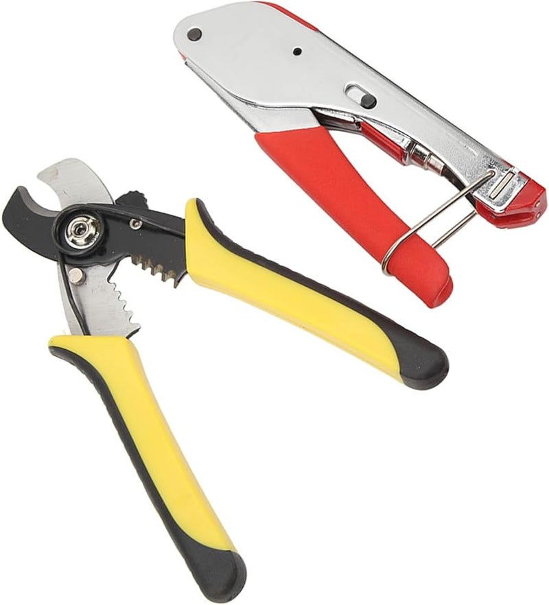 مجموعة أدوات كماشة محورية احترافية مع أداة تقشير لتلفزيون CCTV مودم RG59 RG6 - Image 4