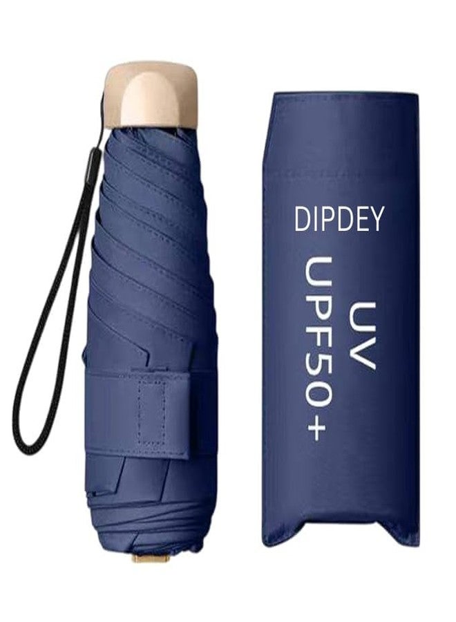 DIPDEY Compact Travel Umbrella, Portable Mini Folding Umbrella, Mini Travel Sun Rain Beach Golf- Elegant Slim Design Small Pocket Umbrella for Rain, UV Protection Lightweight for Girls and Women - Image 3