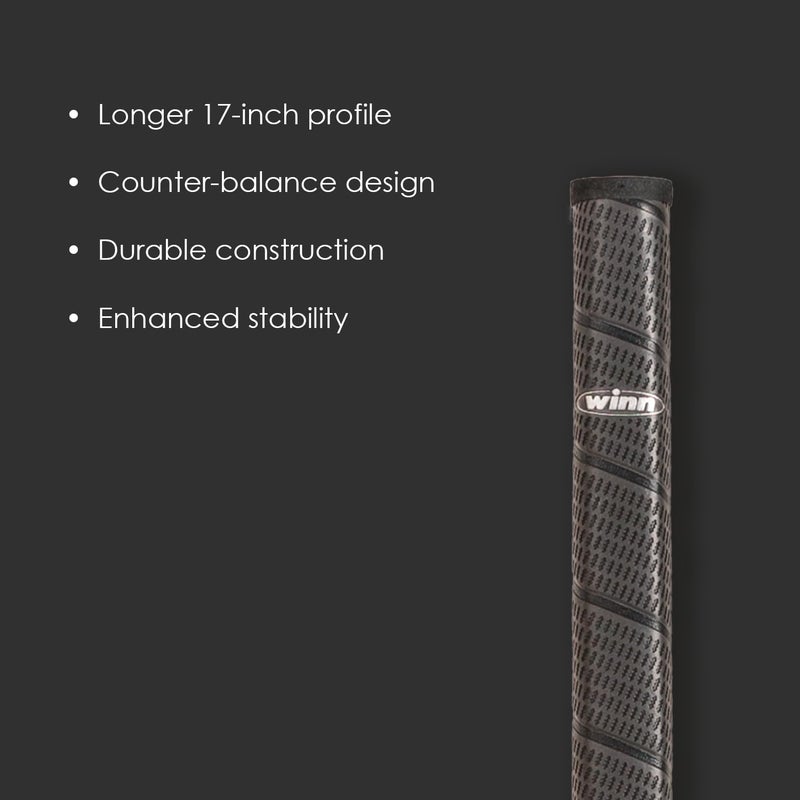 Winn 17-Inch Long Pistol Putter Grip, Dark Grey - Image 3