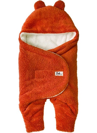 Owli Baby Winter Outer Swaddle Blanket 0-6 Months Orange  - Image 2