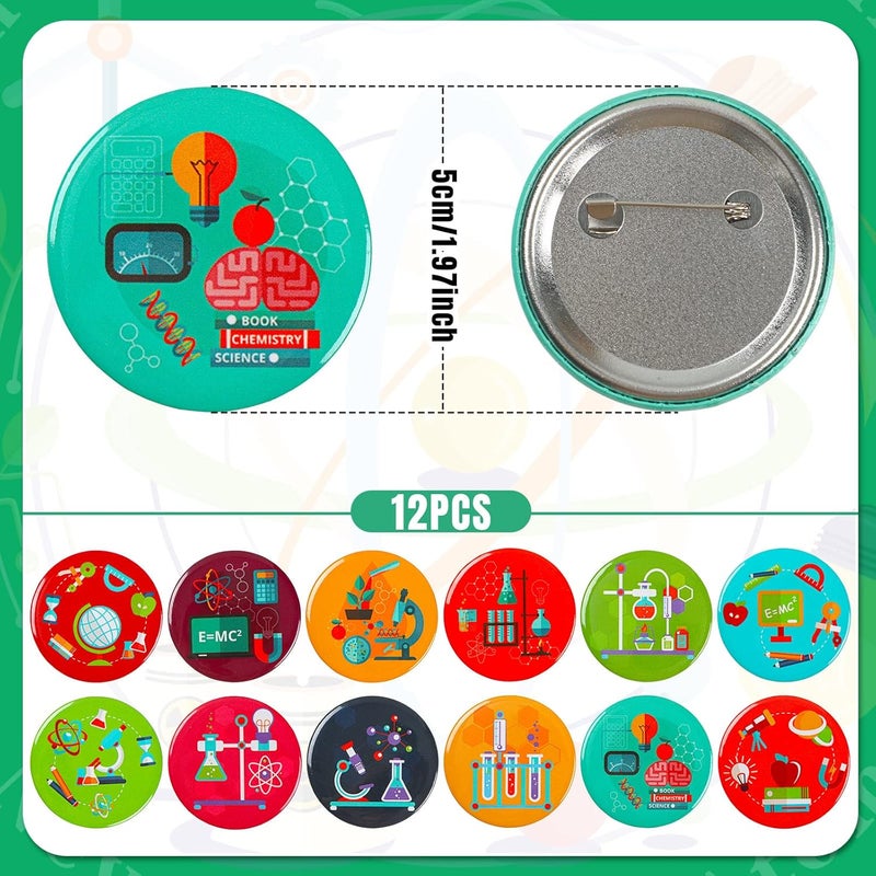 Sureio Sureio 86 Pcs Science Party Favors Include Science Drawstring Bags Silicone Bracelets Stickers Kawaii Pins for Scientist Birthday Decorations Prizes  - Image 4