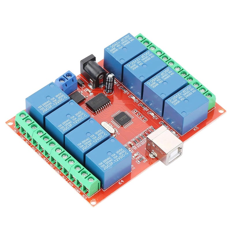 klarako Camera Dc Control Input Board,12V 8-Channel Computer USB Controller Switch Relay Module Pc Smart Controller - Image 1
