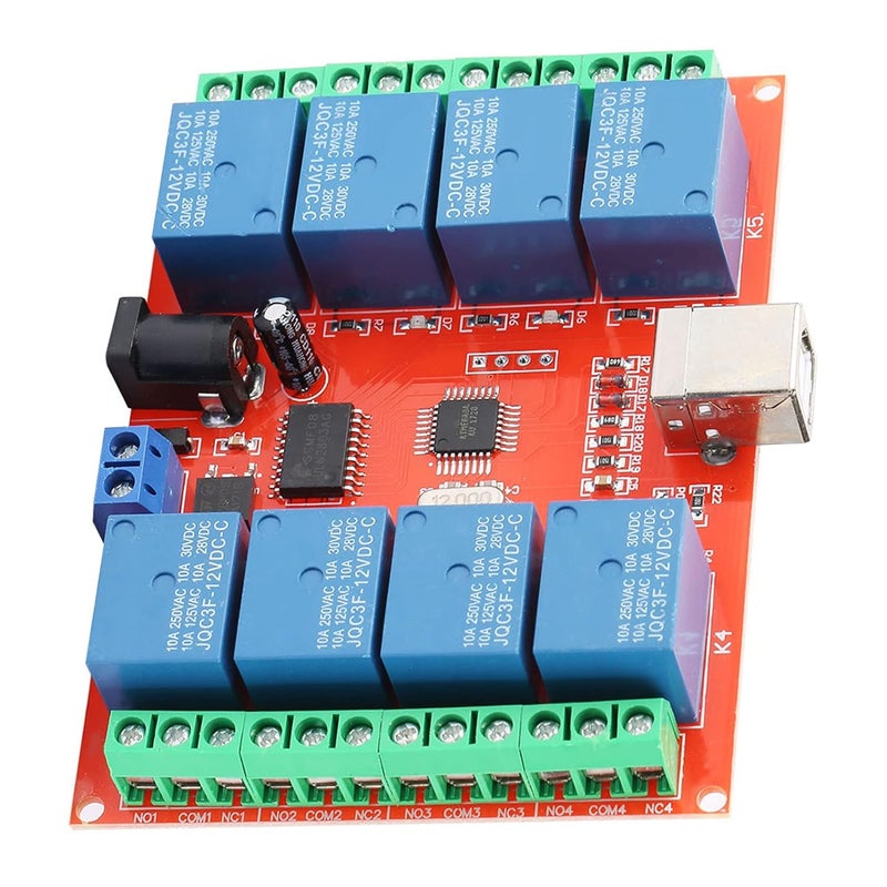 klarako Camera Dc Control Input Board,12V 8-Channel Computer USB Controller Switch Relay Module Pc Smart Controller - Image 5