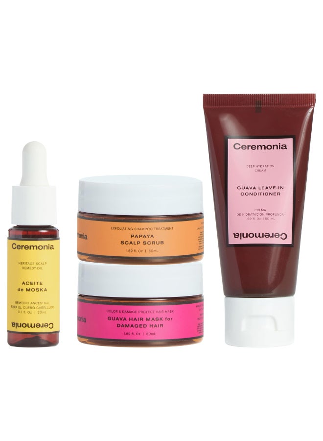 Ceremonia Hair Wellness Kit Weekly Scalp Strand Reset Bundle for Deep Cleansing Hydration - Image 2