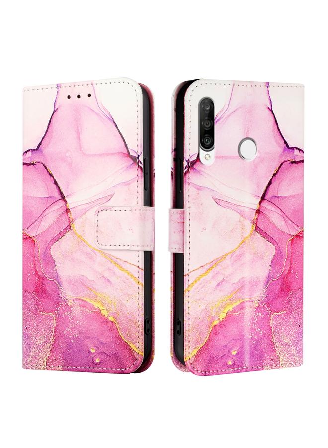 Zaboon Case For Huawei P30 lite / nova 4e PT003 Marble Pattern Flip Leather Phone Case - Image 2