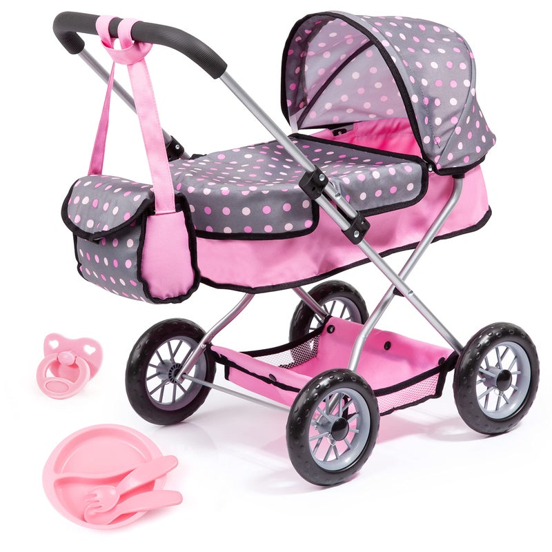 Bayer Smarty Modern Doll Pram Stroller Set for 18 inch Dolls with Accessories - Image 2