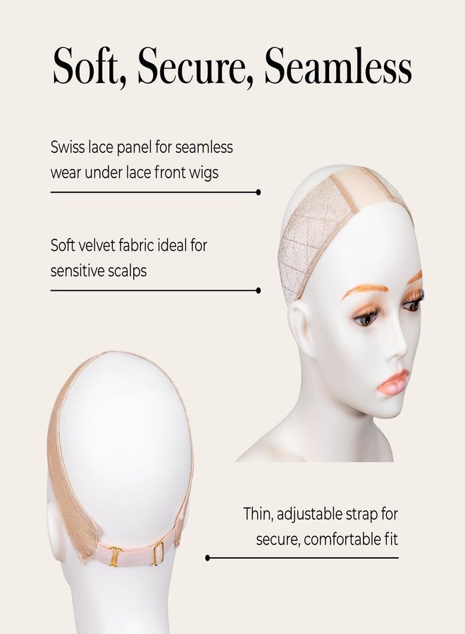 Jon Renau Stay Put Wig Grip Band, Non-Slip Velvet Wig Grip for Lace Front Wigs, Adjustable (Blonde, Petite) - Image 4
