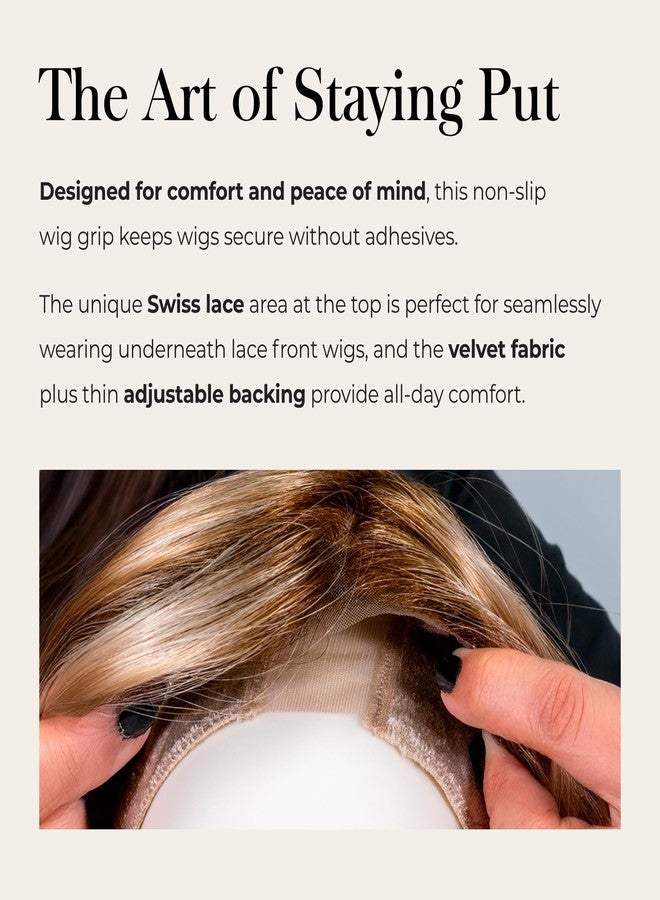 Jon Renau Stay Put Wig Grip Band, Non-Slip Velvet Wig Grip for Lace Front Wigs, Adjustable (Blonde, Petite) - Image 3