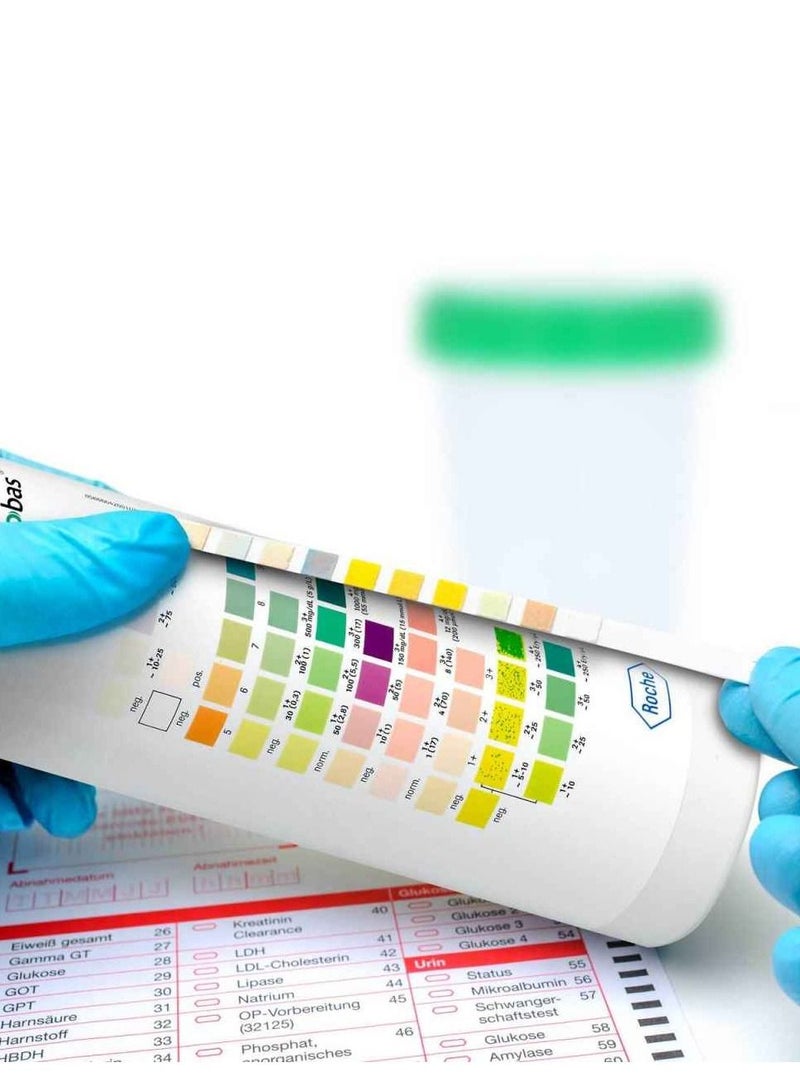 كوباس  شرائط فحص الكيتونات كمبر 10 للكشف عن الأمراض 100 قطعة - Image 3