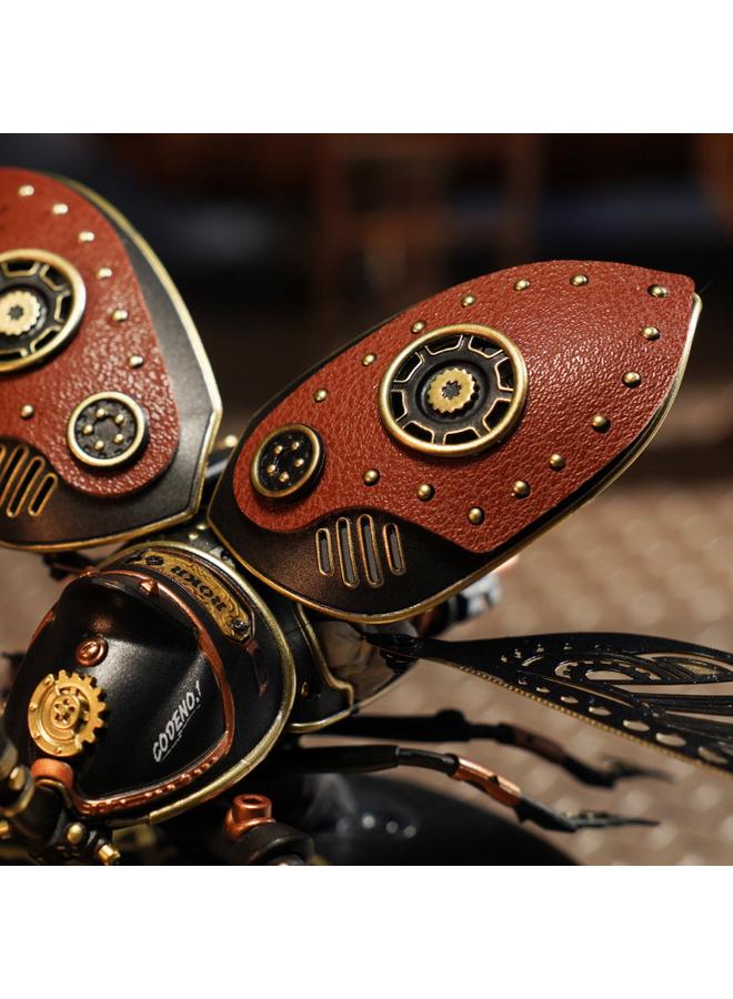 Bluejw Ruozhuo Guest Three-dimensional Jigsaw Intelligent Control Rhinoceros Tortoise 3d Metal Assembled Model Decompression Diy Toy Innovative Gift - Image 3