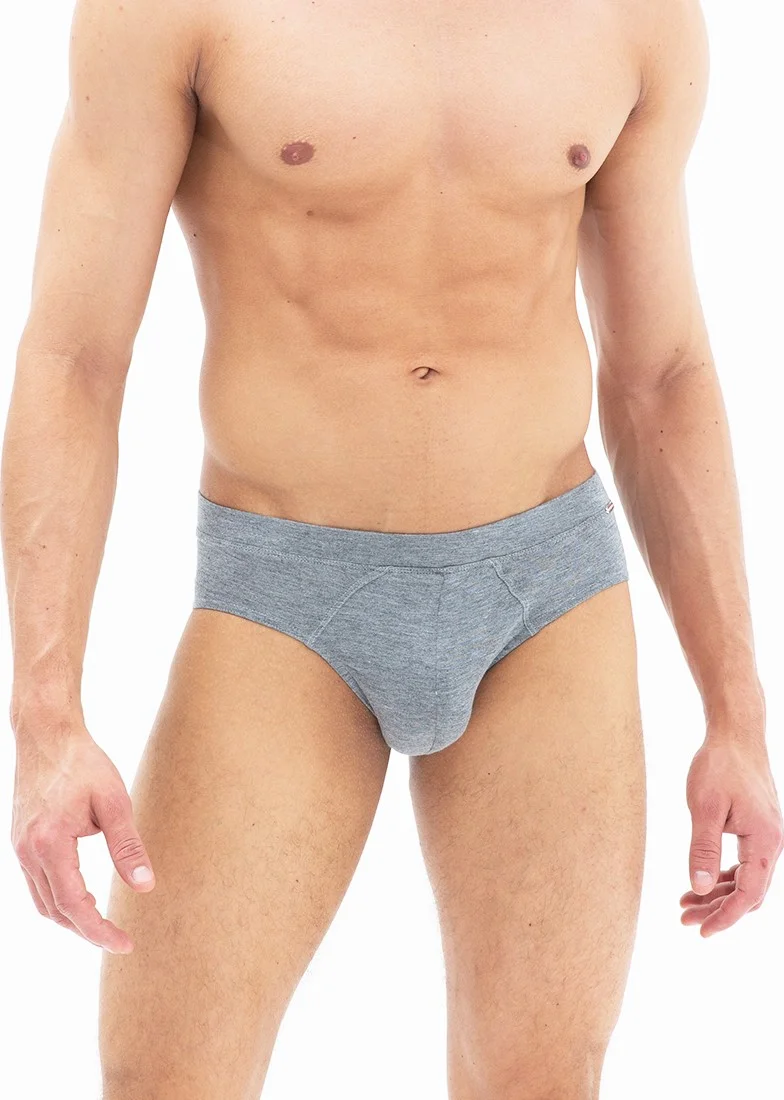بلاك سباد Men's Slip Briefs Silver 9311