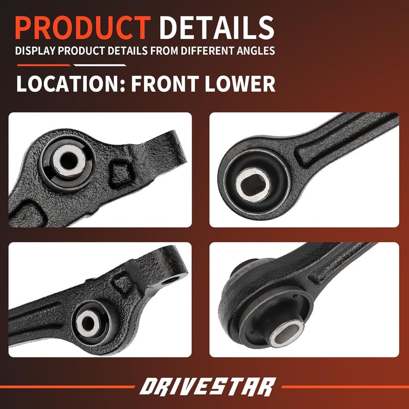 DRIVESTAR K010534 RWD Suspension Kit Front Lower Rearward Control Arms for Chrysler 300, Dodge Challenger/Charger (2011-2019) - Image 2