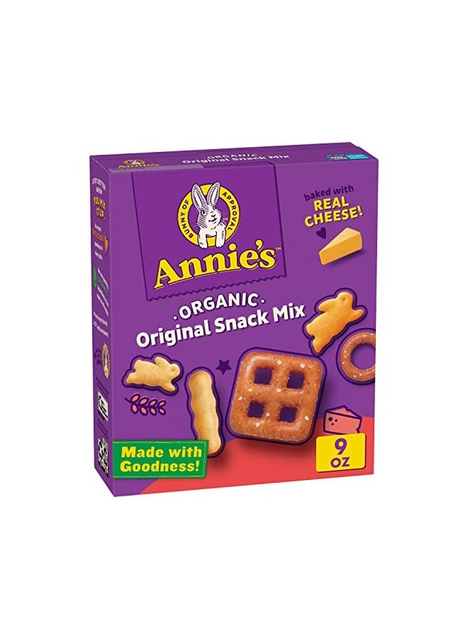 Annie'S Organic Assorted Crackers And Pretzels Snack Mix, 9 Oz - Image 4
