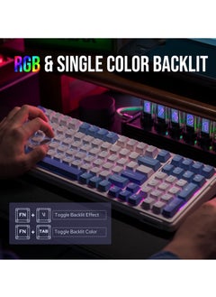 AULA F99 RGB 3 Mode Wireless Mechanical Keyboard (Bluetooth/2.4GHz Wireless/Type-C) Gaming Keyboard Reaper Switches  - Image 4