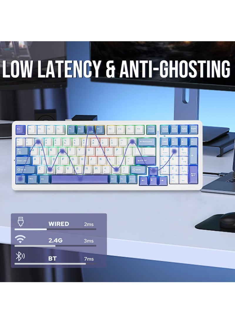 AULA - F99 RGB 3 Mode Wireless Mechanical Keyboard (Bluetooth/2.4GHz Wireless/Type-C) Gaming Keyboard Reaper Switches - Image 1